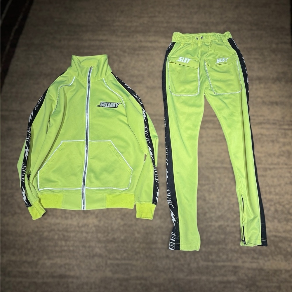 Soleboy Neon Tracksuit Set – Men’s Medium – Matching Top & Bottom